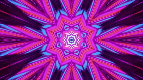 Videó Elvont Színes Kaleidoszkóp — Stock videók