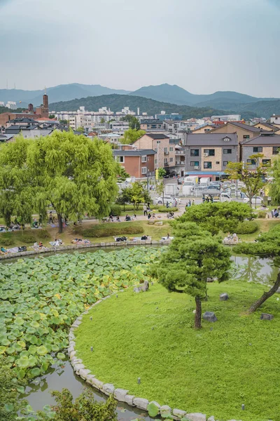 Vertikální Záběr Města Hwaseong Jižní Koreji — Stock fotografie