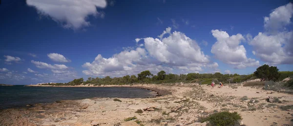 Flygbild Sjöstrand Dagtid — Stockfoto