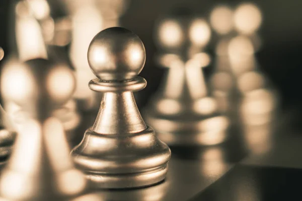 Black Pawn Chessboard — Stock Photo, Image