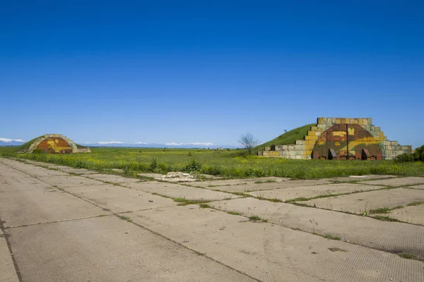 Scenic View Abandoned Soviet Union Army Base Aviation Place Shiraqi — Stock Photo, Image