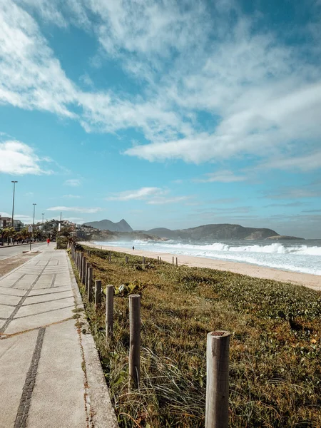 Colpo Verticale Paesaggio Della Costa Del Mare — Foto Stock