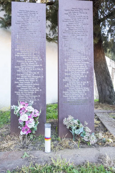 Caceres Spanien Mar 2021 Monument Till Minne Medborgare Som Fallit — Stockfoto