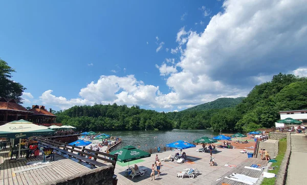 Sovata Romania Jul 2021 Heliothermal Lake Therapeutic Properties — Stock Photo, Image