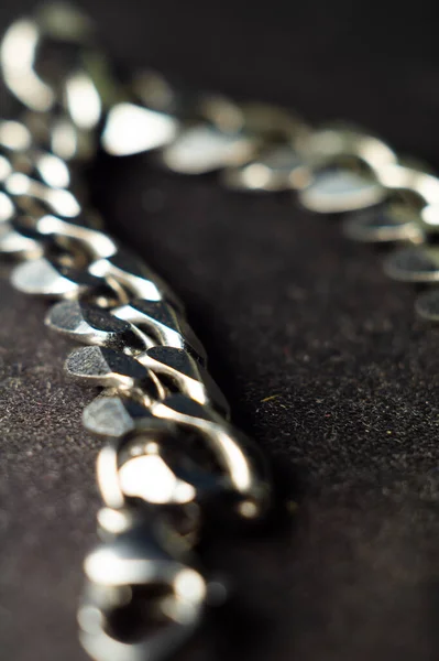 Close Studio Shot Metal Chain Jewelry — Stock Photo, Image