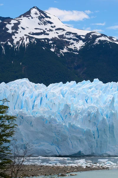 Widok Lodowiec Perito Moreno Okolice Parku Narodowym Los Glaciares Argentynie — Zdjęcie stockowe