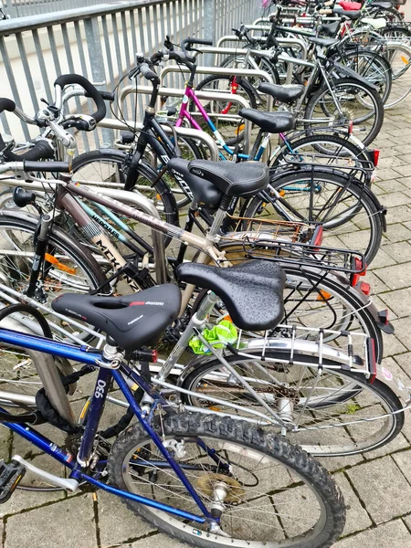 Kiel Germany Jul 2021 Lots Bicycles Parking Area City Kiel — Stock Photo, Image