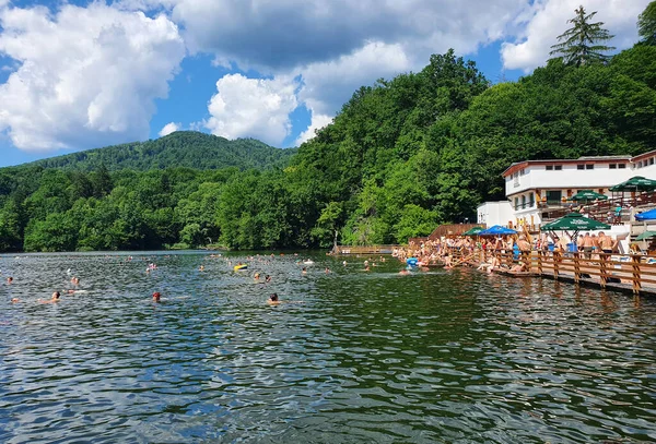 Sovata Romania Jul 2021 Heliothermal Lake Therapeutic Properties — Stock Photo, Image