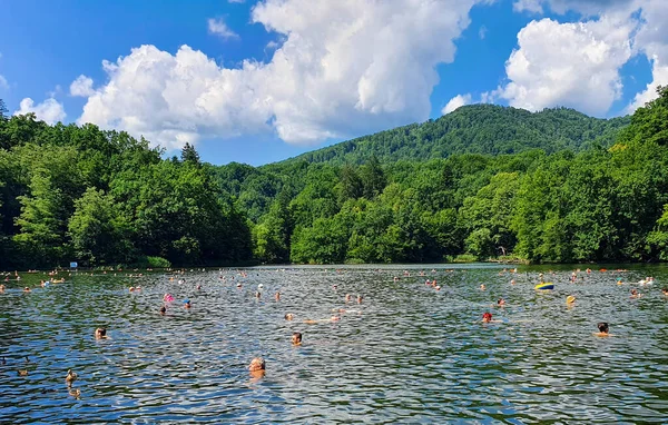 Sovata Romania Jul 2021 Heliothermal Lake Therapeutic Properties — Stock Photo, Image