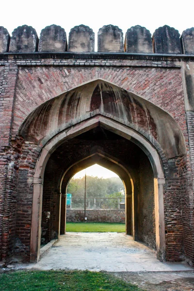 Plan Vertical Ancienne Porte Cachemire Cachemire Delhi — Photo
