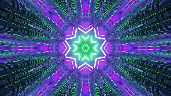 Ein Abstraktes Futuristisches Fraktales Muster Hintergrund — Stockfoto
