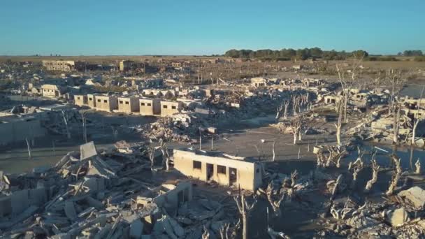 阿根廷最有名的鬼城 马塔德罗被遗弃的城市 — 图库视频影像