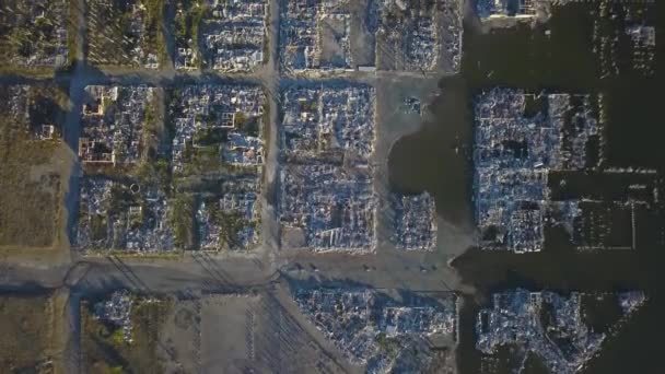 Argentína Leghíresebb Szellemvárosa Matadero Elhagyatott Városa — Stock videók
