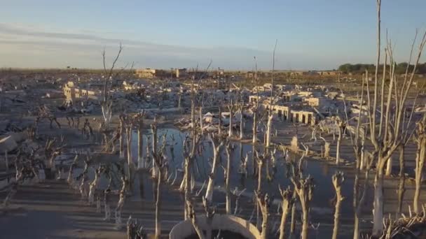 Argentina Most Famous Ghost Town Matadero Abandoned City — Stock Video