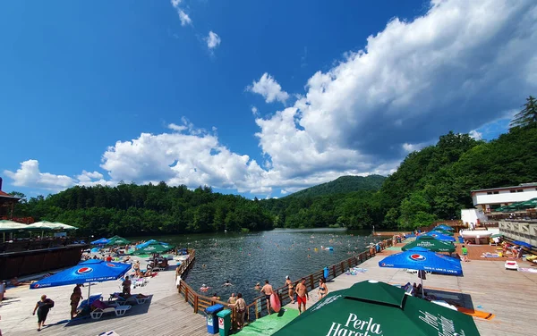 Sovata Romania Jul 2021 Heliothermal Lake Therapeutic Properties — Stock Photo, Image