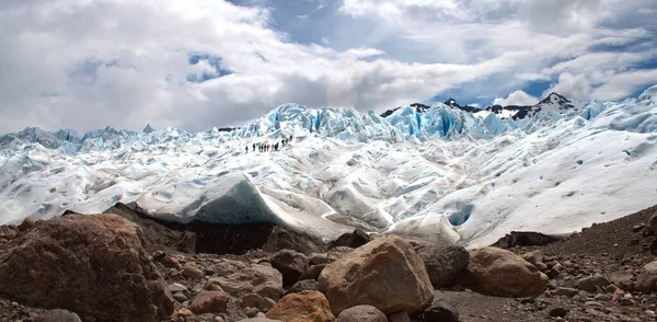 Glaciar Perito Moreno Arredores Parque Nacional Los Glaciares Argentina Caminhando — Fotografia de Stock
