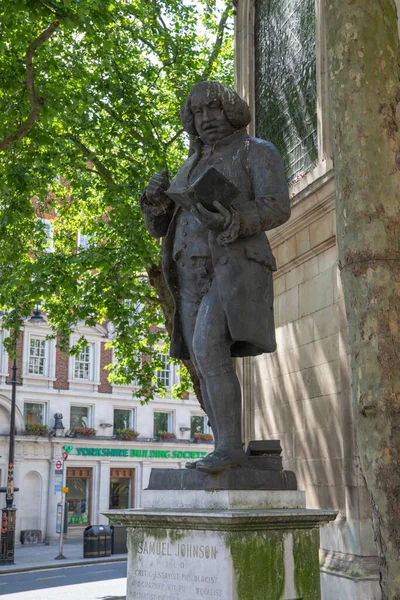 London United Kingdom Jun 2021 Sculpture Samuel Johnson Percy Fitzgerald — Stock Photo, Image