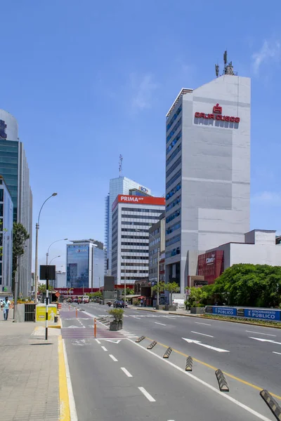 Lima Pérou Mars 2021 Immeuble Bureaux Affaires Centre Financier San — Photo