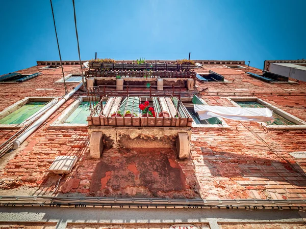 Veneza Arquitetura Paredes Antigas Durante Verão — Fotografia de Stock