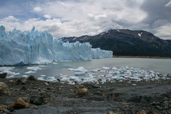 Uitzicht Perito Moreno Gletsjer Omgeving Los Glaciares National Park Argentinië — Stockfoto