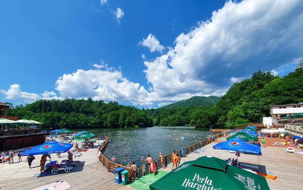 Sovata Romania Jul 2021 Heliothermal Lake Therapeutic Properties — Stock Photo, Image