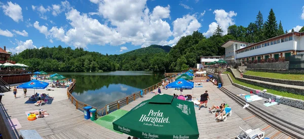 Sovata Romania Jul 2021 Heliothermal Lake Therapeutic Properties — Stock Photo, Image