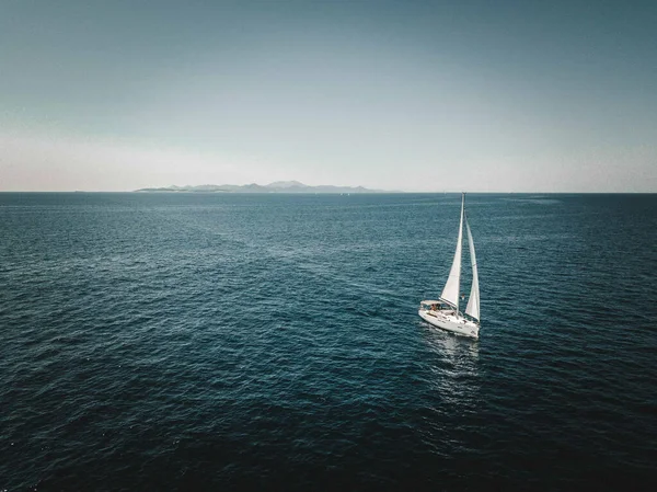 Berlayar Seluruh Dunia Dengan Laut Terbuka Yang Indah Pulau Pulau — Stok Foto