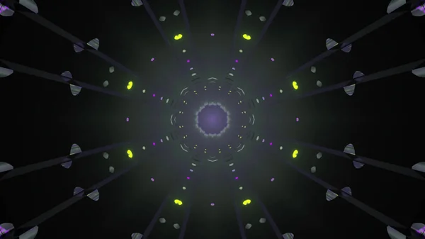 Eine Futuristische Mandala Illustration Hintergrund Tapete — Stockfoto