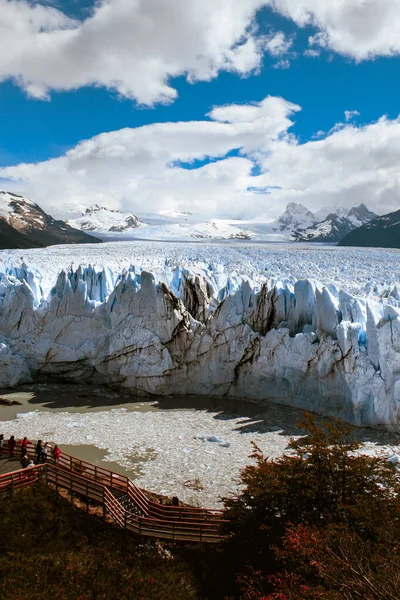 Perito Moreno Gleccser Környéke Los Glaciares Nemzeti Park Argentínában Séta — Stock Fotó