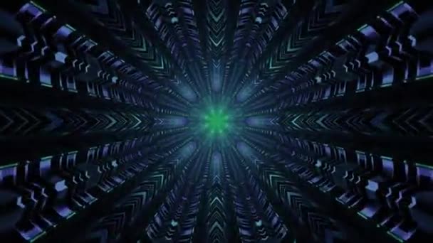 Helle Futuristische Bunte Kaleidoskop Hintergrund — Stockvideo