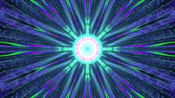 Parlak Fütürist Renkli Kaleydoskop Arkaplanı — Stok video