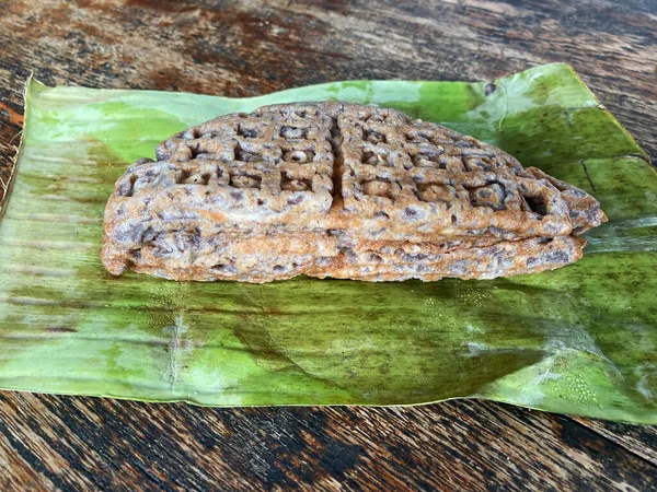 Tajski Naleśnik Polewą Kokosową Chiang Mai Tajlandia — Zdjęcie stockowe