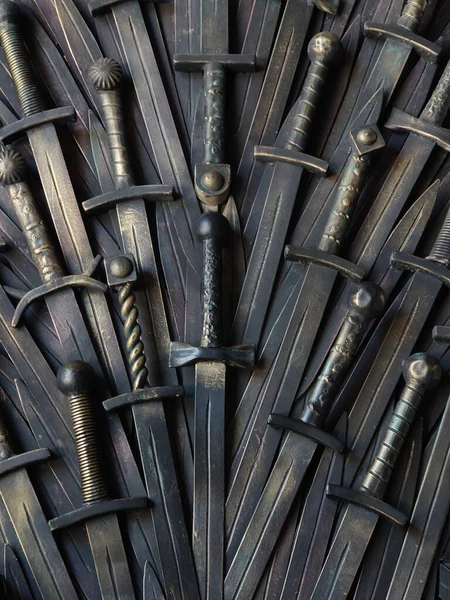 Sworda Closeup Shot Swords Background — Stock Photo, Image