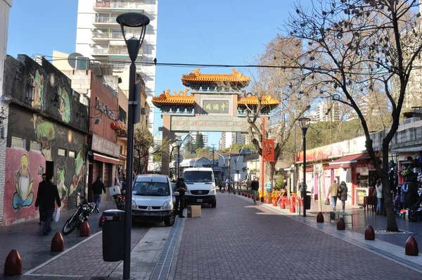 Buenos Aires Argentina Julho 2016 Arco Chinês Chinatown Bairro Belgrano — Fotografia de Stock