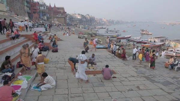 Vara India Mar 2019 Ritual Prayer Ceremony Honoring Ganges River — Stock Photo, Image