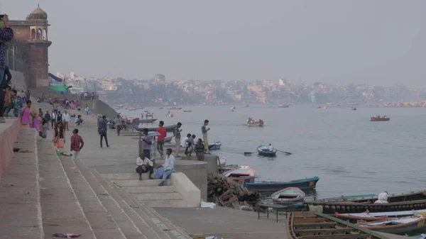 Vara Indien März 2019 Eine Rituelle Gebetszeremonie Ehren Des Ganges — Stockfoto