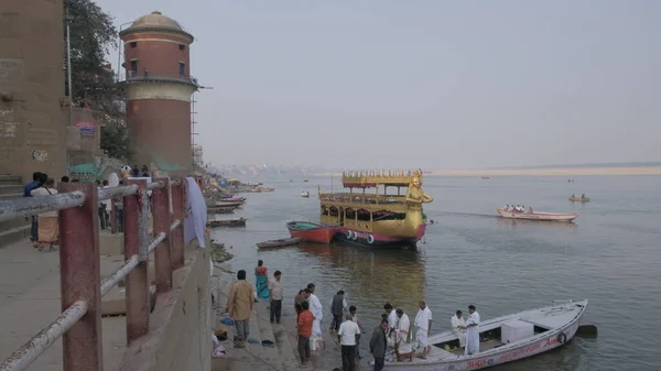 Vara India Mar 2019 Ritual Prayer Ceremony Honoring Ganges River — Stock Photo, Image
