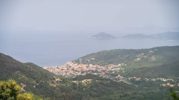 Ładny Widok Archipelag Toskanii Park Narodowy Portoferraio Włochy — Zdjęcie stockowe