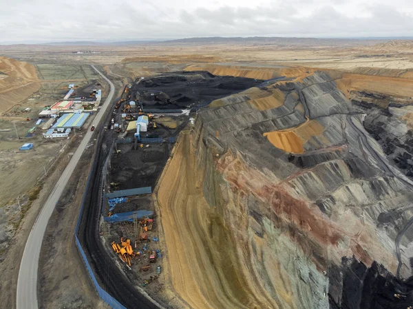 Qinghai Eyaleti Çin Bir Kömür Madeni Ocağı — Stok fotoğraf