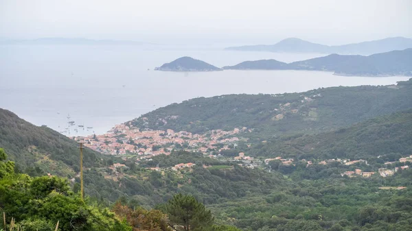 Ładny Widok Archipelag Toskanii Park Narodowy Portoferraio Włochy — Zdjęcie stockowe