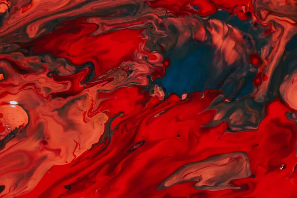 Rode Acryl Abstracte Verf Textuur — Stockfoto