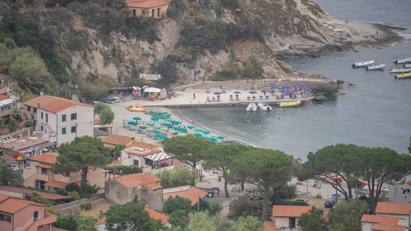 Zicht Spiagia San Andrea Livorno Elba Sant Andrea Italië — Stockfoto