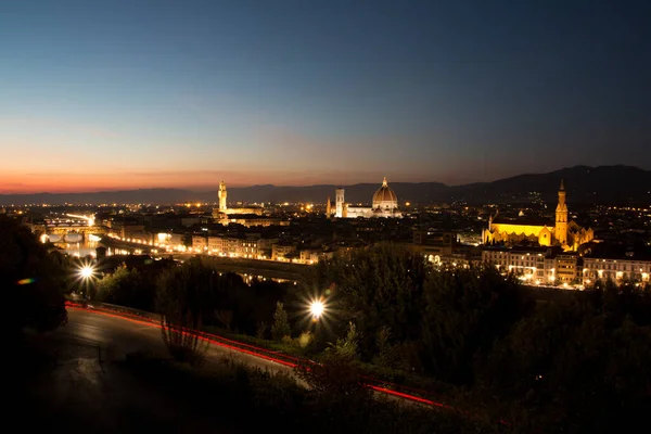 Firenze Paesaggio Urbano Con Duomo Santa Maria Del Fiore Piazzale — Foto Stock