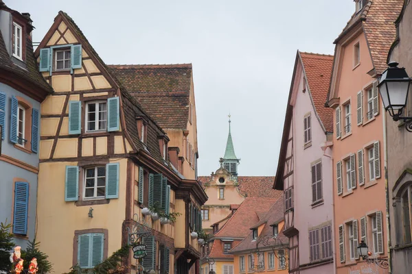 The buildings of beautiful Little Venice of Colmar, France