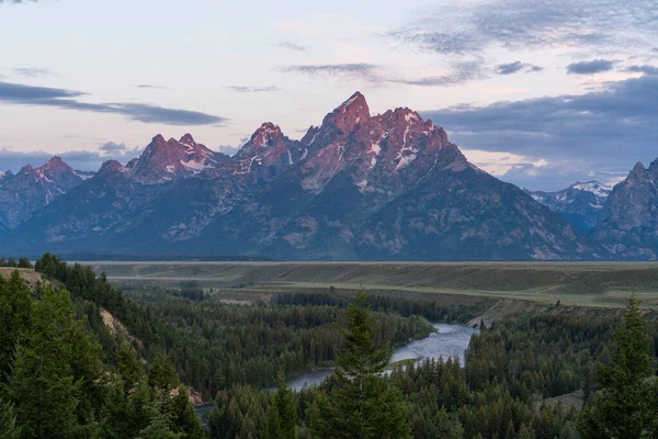 Wyoming Abd Deki Grand Teton Ulusal Parkı Nda Jenny Gölü — Stok fotoğraf