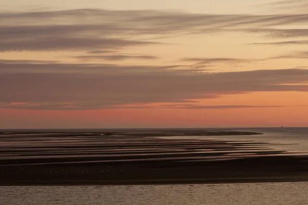 Belo Tiro Costa Durante Pôr Sol — Fotografia de Stock