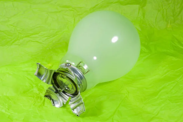 Disarmed Watt Glass Bulb Old Bulb World Currencies Energy Economy — Stock Photo, Image