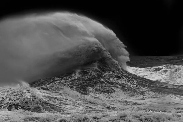 Colpo Scala Grigi Onda Marina — Foto Stock