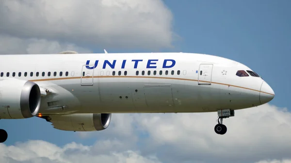Chicago Estados Unidos Jul 2021 Avião Boeing 737 United Airlines — Fotografia de Stock