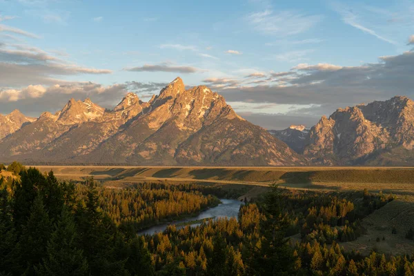 Wyoming Abd Deki Grand Teton Ulusal Parkı Nda Jenny Gölü — Stok fotoğraf